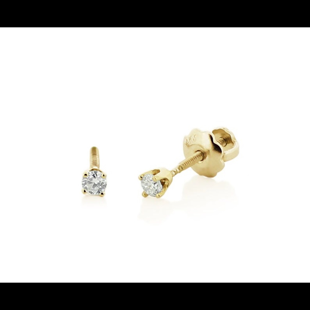 See Photos. Brand New. Single diamond  stud .17.